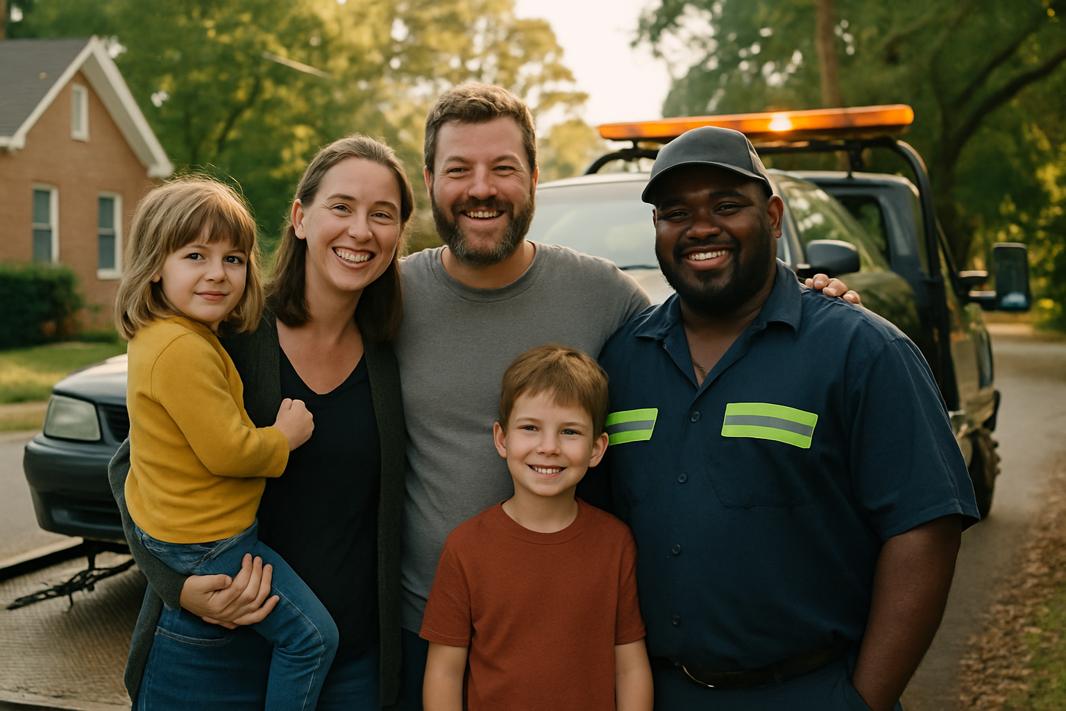 Vehicle donation moment in Athens